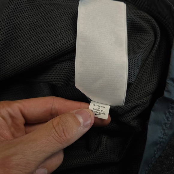 Nike Black Park 20 Rain Jacket Anthracite Grey Full Zip BV6881-060 Men's Small - Picture 10 of 13